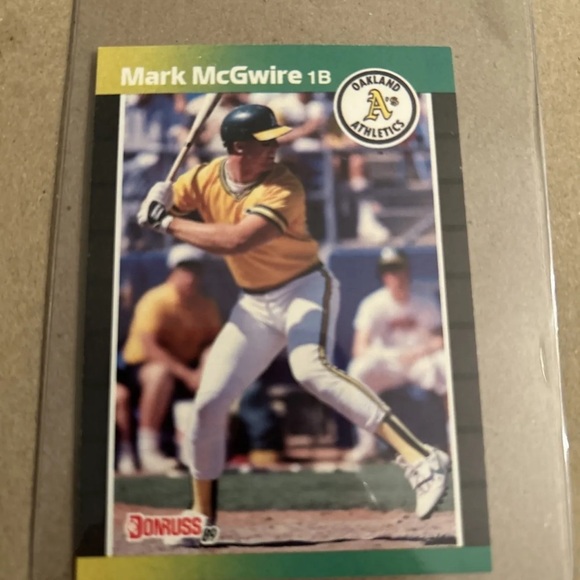 1989 Donruss - *Denotes*  Next to PERFORMANCE #95 Mark McGwire - Picture 1 of 3